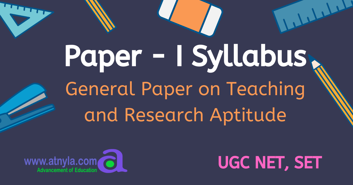 UGC NET paper 1 Syllabus