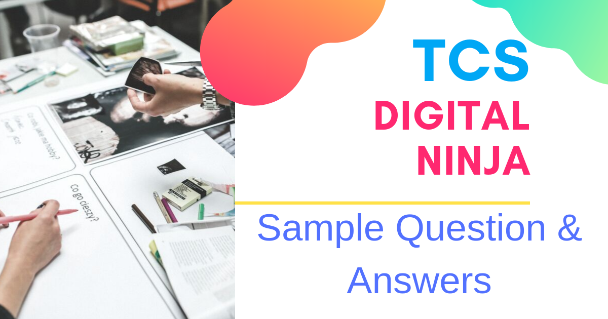 TCS Digital Sample Question and Answers