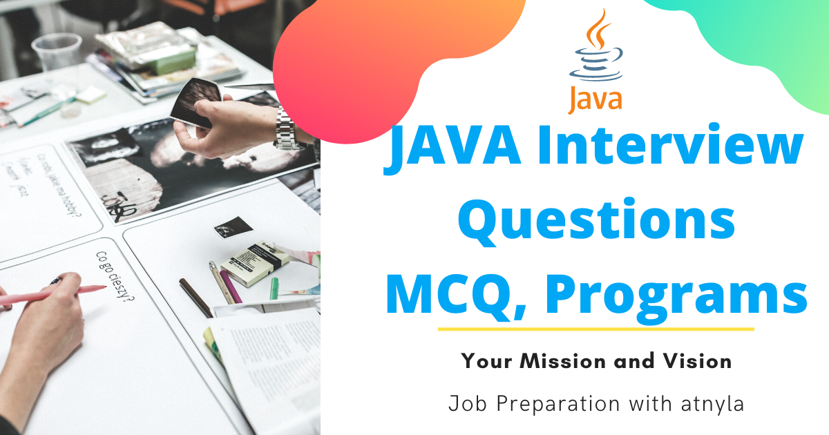 Java Interview Qestions, MCQ, Programs