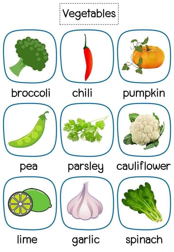 Vegetable names