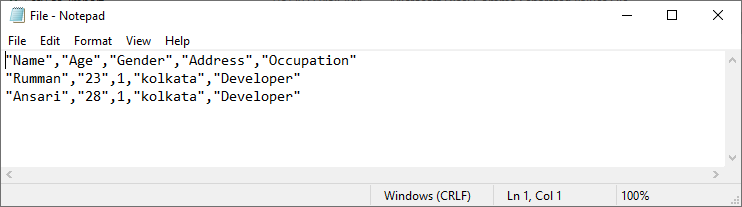 SysOperation framework - Assignment - CSV File in Notepad