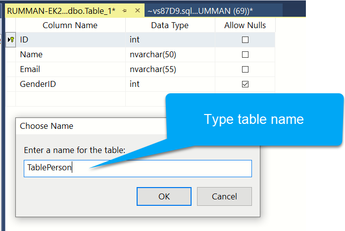 Create Table. Allow nulls SQL что это.